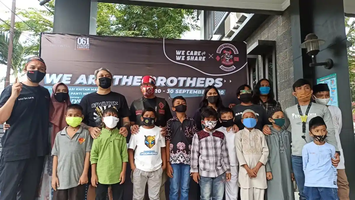 Gabungan Komunitas Motor dan Seni di Medan Gelar Sunat Massal Gratis untuk Anak Yatim dan Dhuafa