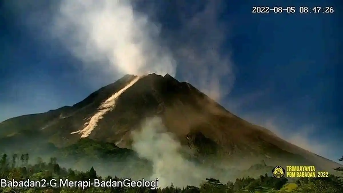 UPDATE Terkini Erupsi Gunung Merapi, Ada Potensi Bahaya Awan Panas hingga 3 Kali Guguran Lava Pijar