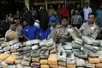 Rilis Penyitaan 1 Ton Ganja