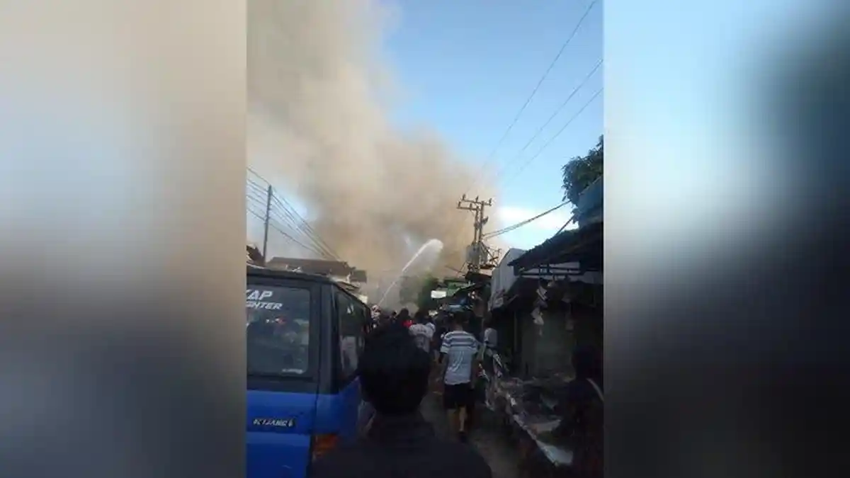 3 Rumah Terdampak Kebakaran di Jalan Kelayan B Banjarmasin, Api Berkobar Jelang Berbuka Puasa