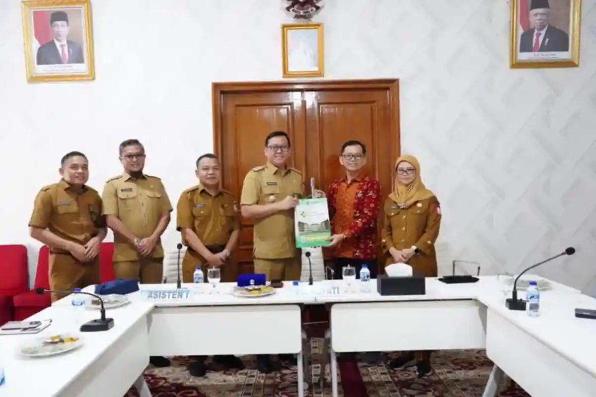 Pj Bupati Banyuasin Terima Audiensi BPJS Ketenagakerjaan Cabang Banyuasin & RSUP DR Rivai Abdullah
