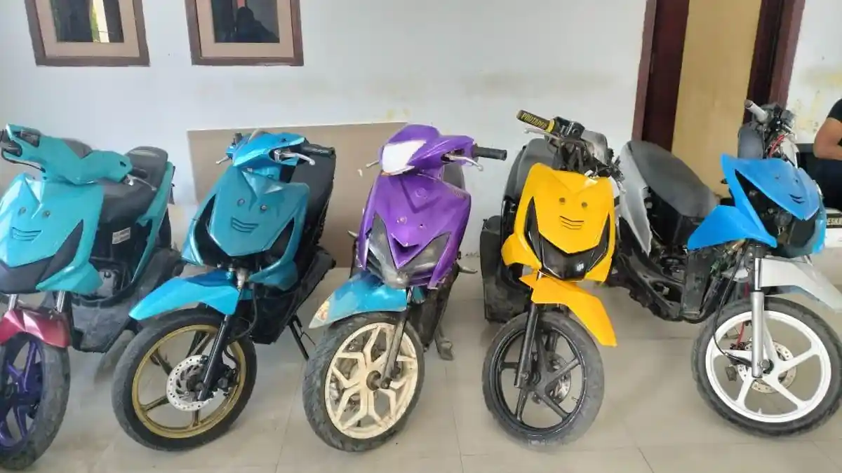 Polres Halmahera Selatan Ringkus 5 Pelaku Curanmor, Penyidik Kenakan Pasal 363 KUHP