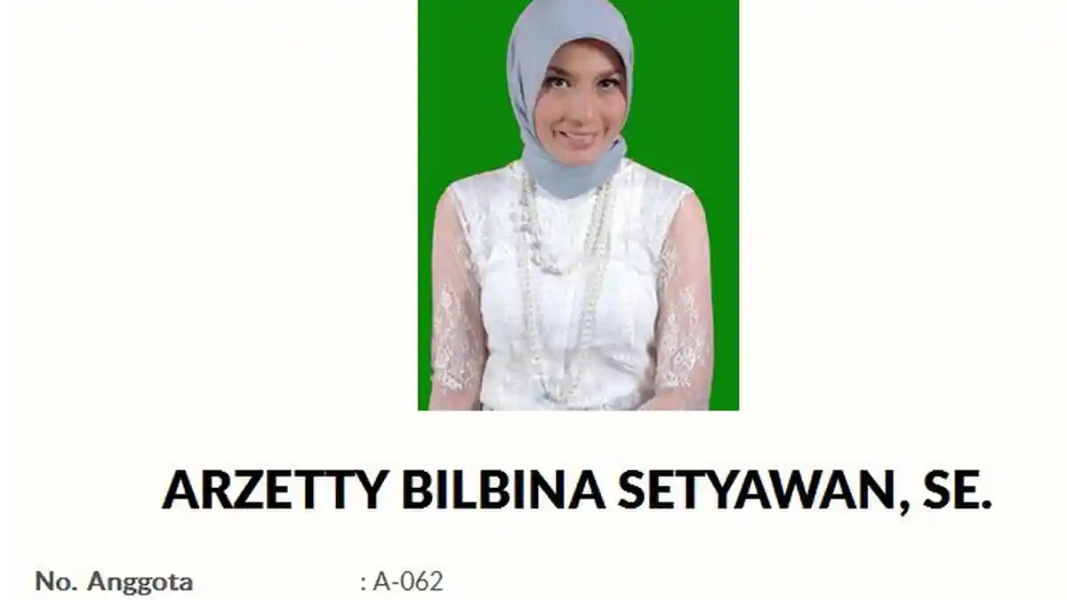 Nama di Situs Resmi DPR RI: Arzetty Bilbina Setyawan SE, Ini Profil Lengkapnya