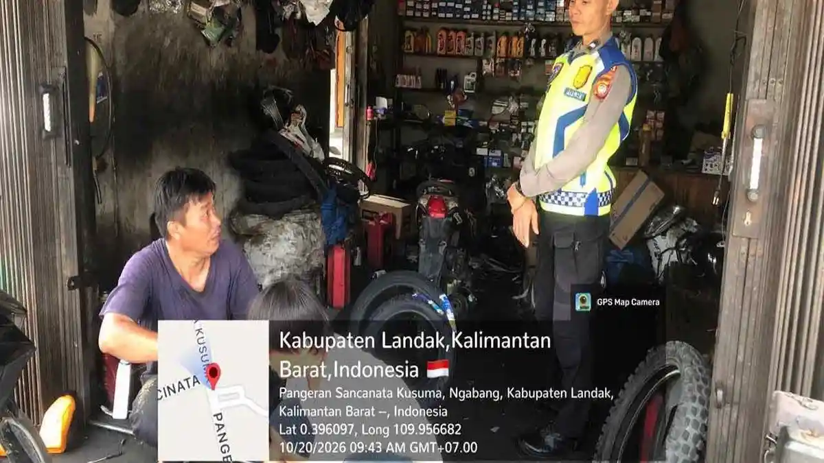 Polsek Ngabang Edukasi Pemilik Bengkel Motor, Cegah Knalpot Brong Demi ...