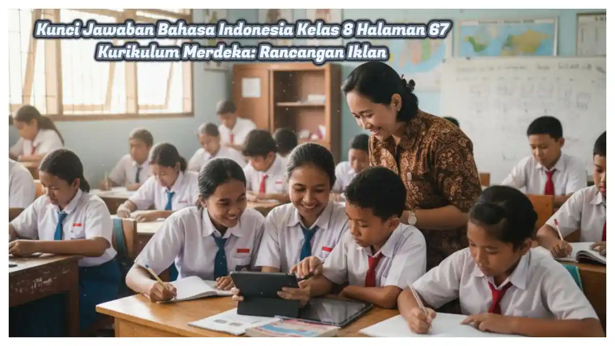 Bahasa Indonesia Kelas 8 Kurikulum Merdeka Halaman 67: Rancangan Iklan dan Jawaban Soal