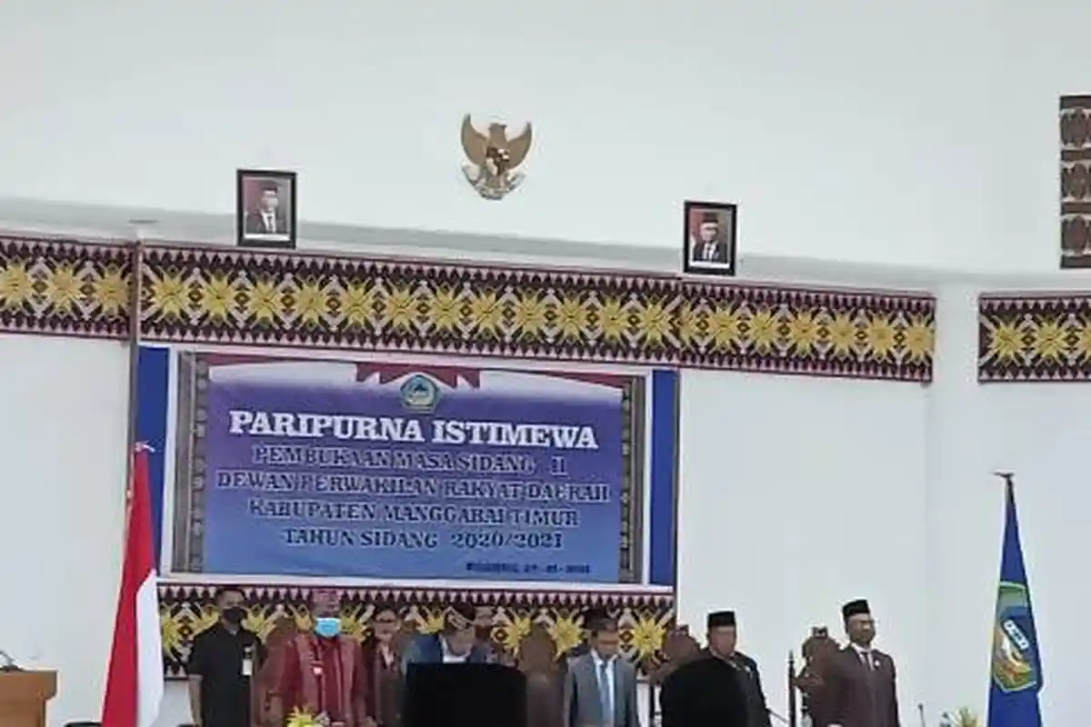 Di Borong, Manggarai Timur: Bupati Agas dan Wabup Jaghur Hadiri Paripurna Pembukaan Masa Sidang II 