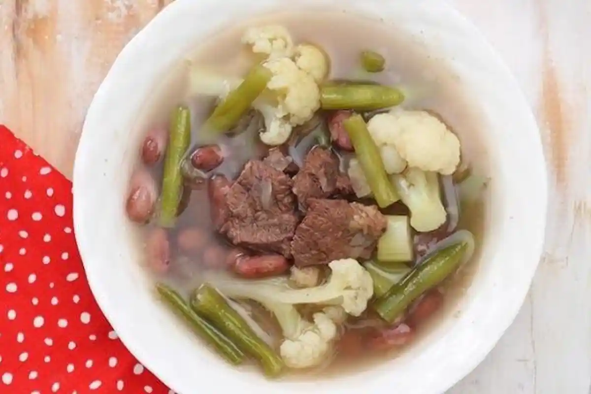 Resep Sup Kembang Kol Kacang Merah, Menu Buka Puasa Praktis dengan Kuah Super Enak
