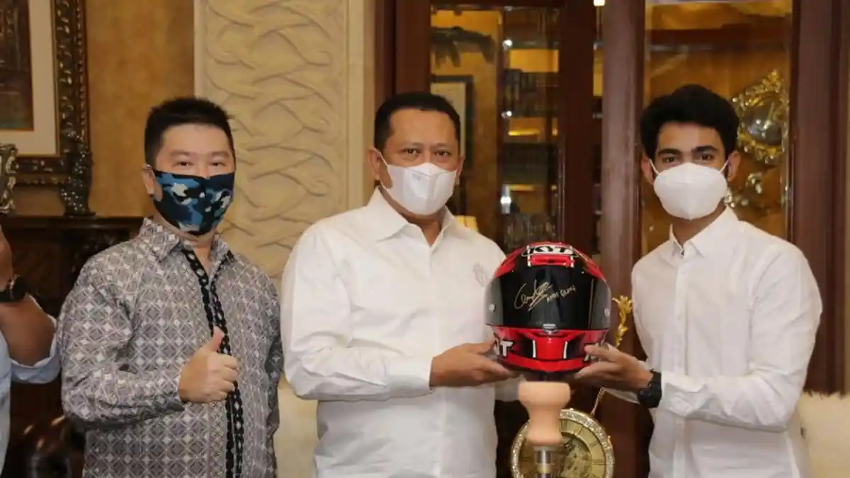 Bamsoet Apresiasi Prestasi Pembalap Andi Gilang di Seri Kelima Moto3 Prancis 2021