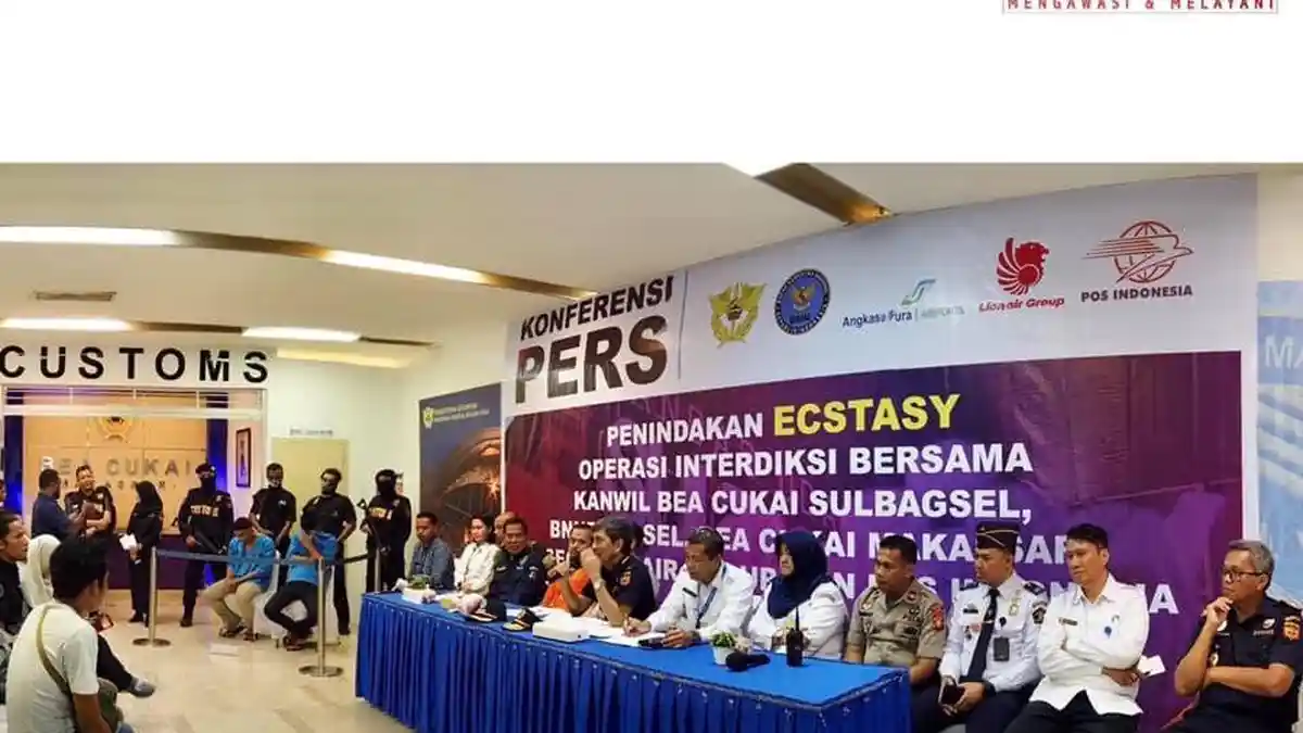 Diberitahukan sebagai Boneka, Penyelundupan Ekstasi Digagalkan Bea Cukai Makassar