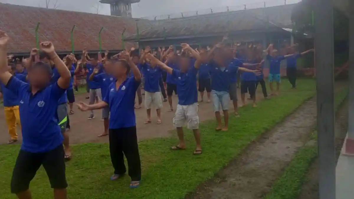 Rutin Senam Pagi, Warga Binaan Rutan Sipirok Lebih Sehat Jiwa dan Raga