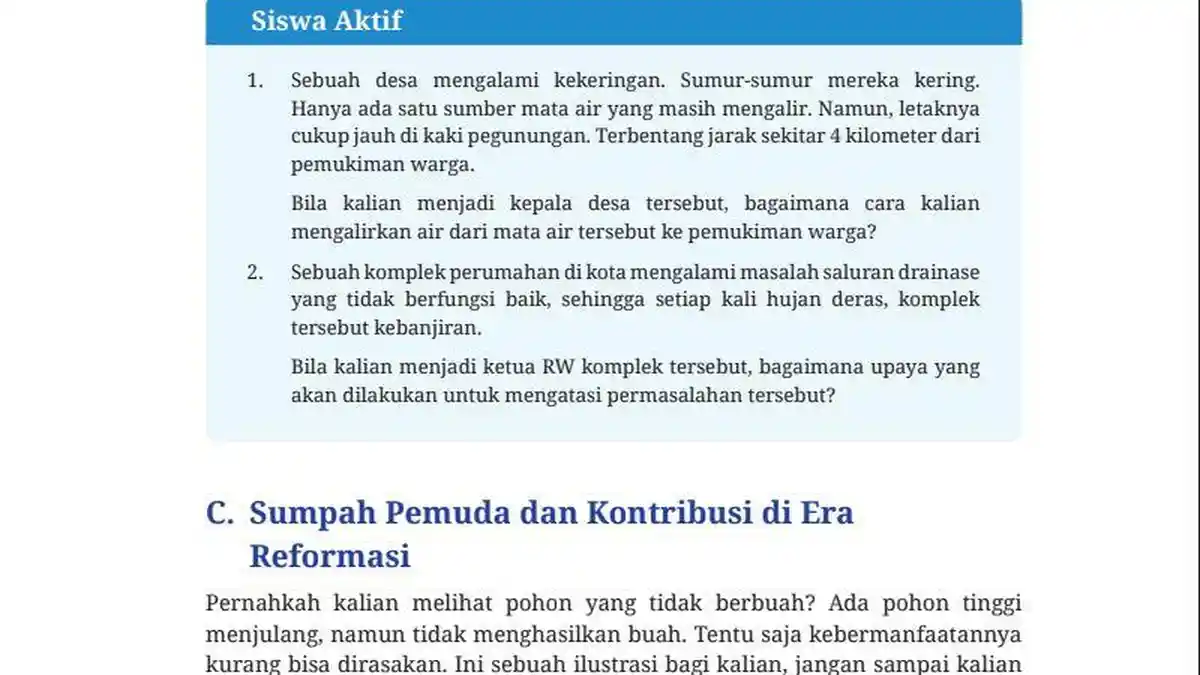 Kunci Jawaban PPKN Kelas 8 Halaman 89 Tentang Semangat Gotong Royong dan Kerjasama