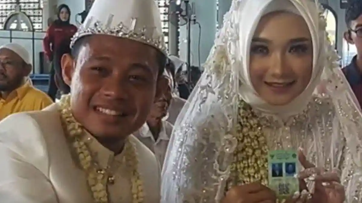 Nikahi Wanita Pujaan Hatinya, Evan Dimas Banjir Doa dan Selamat Mempersunting Dewi Zahrani