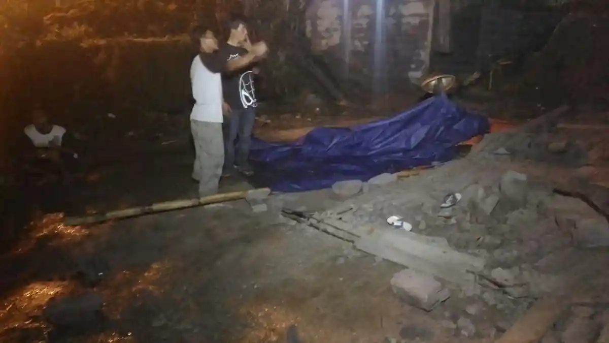 Hujan Deras, Budiono Tewas Tertimpa Reruntuhan Garasi