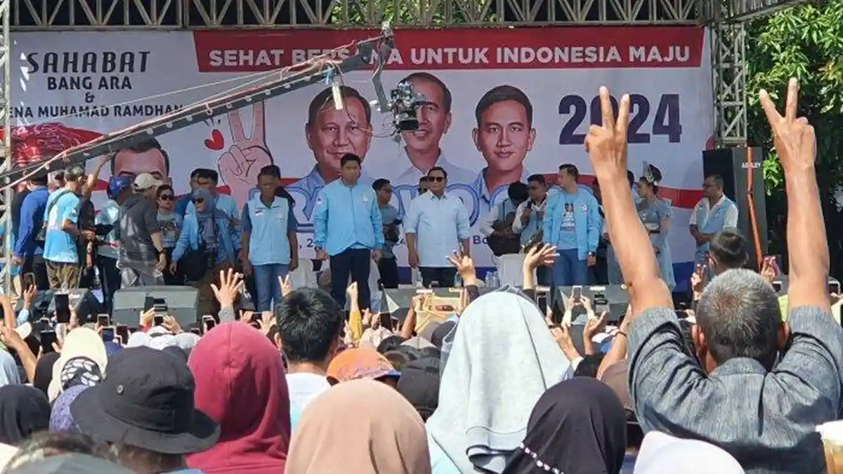 Hadiri Kampanye di Majalengka, Maruarar Sirait Puji Kerukunan Jokowi dan Prabowo