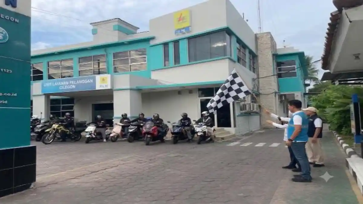 PLN UID Banten Sukseskan Touring Motor EV dalam Riding Nusantara 2026 dari Cilegon Menuju Bali