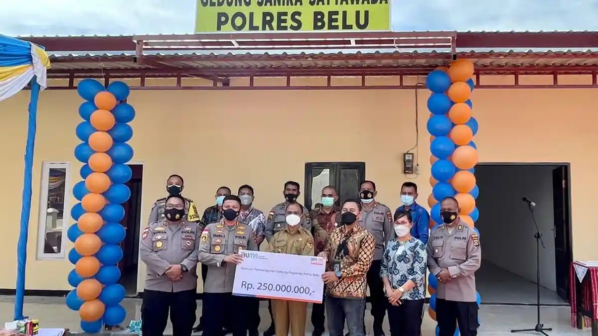 Wabup Aloysius Resmikan Gedung Sanika Satyawada Polres Belu
