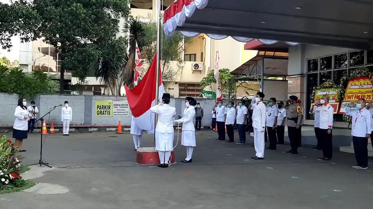 HUT ke-75, PMI Gelar Upacara sesuai Standar Protokol Kesehatan Covid-19