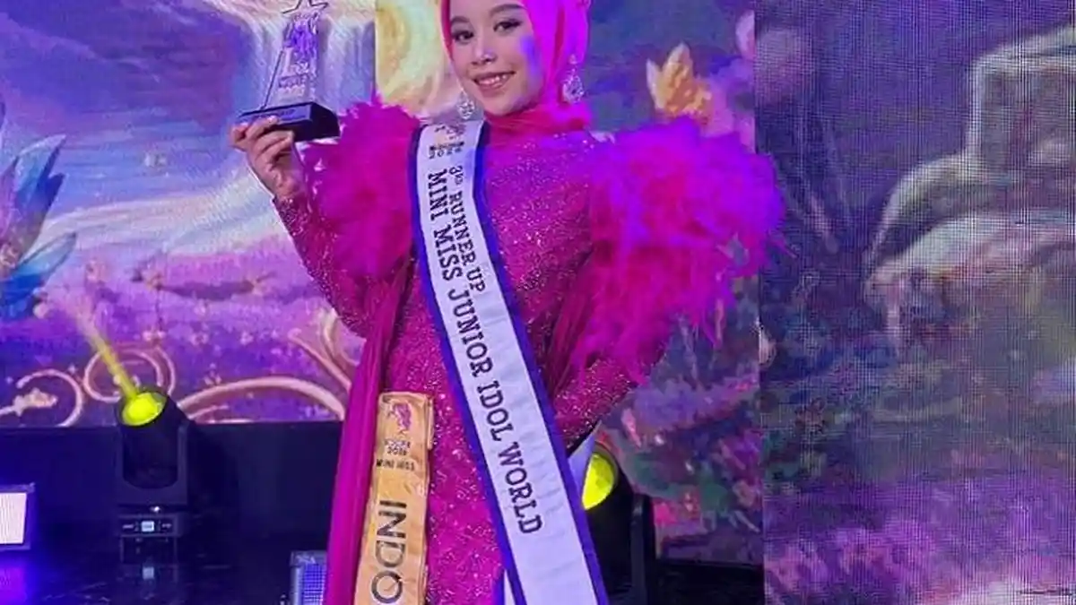 Membanggakan! Model Cilik Aceh Sumayyah Sabet Juara 3 Junior Idol World di Thailand