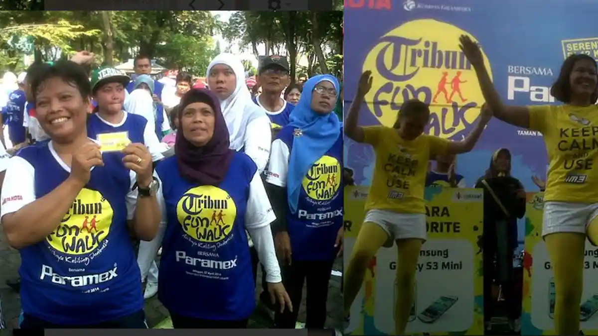 10 Super Hero Indosat Sambut Peserta di Garis Finish