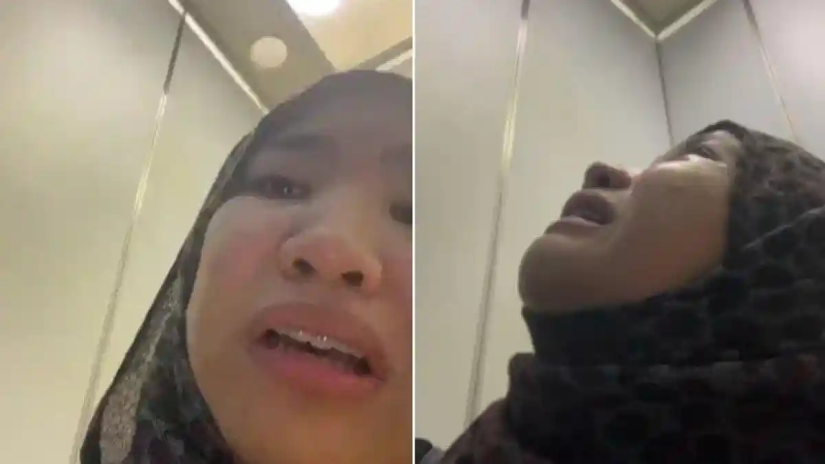 VIRAL Detik-detik Wanita Terjebak 1 Jam di Lift, Nangis Sampai Kena Panic Attack, Begini Nasibnya