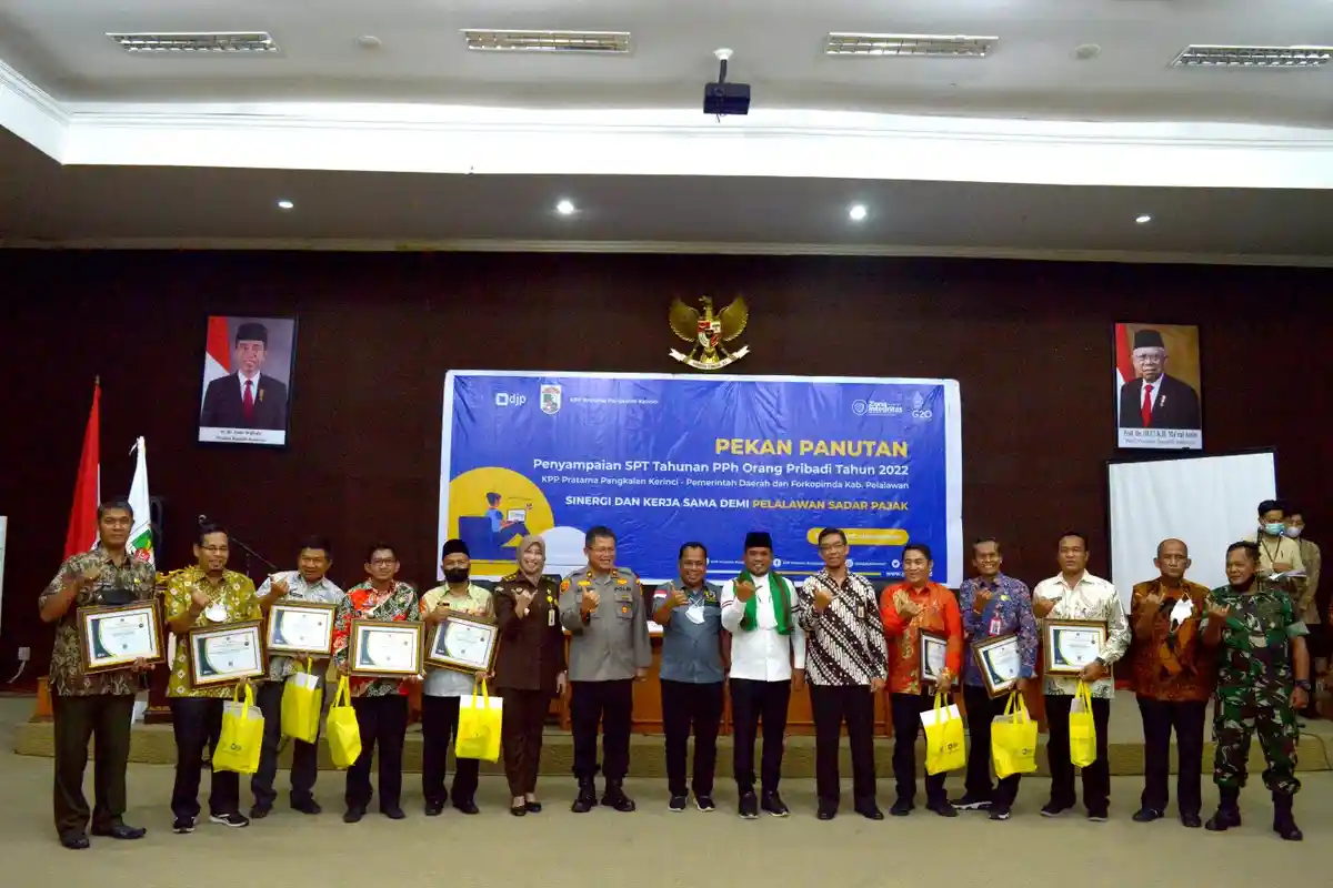 Gelar Pekan Panutan, KPP Pratama Pangkalan Kerinci berikan Apresiasi Wajib Pajak di Pelalawan