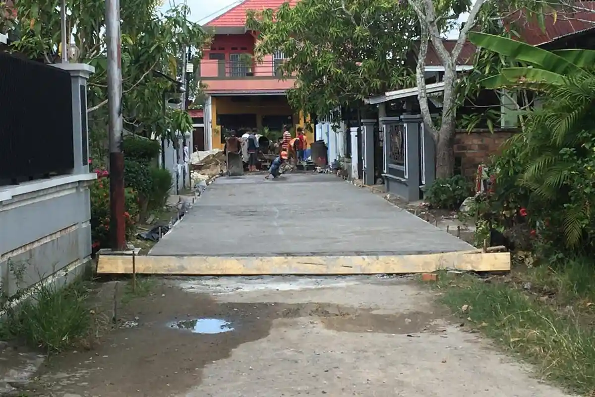 Warga BTN Pengabuan Bersikeras Tetap Minta Jalan RT 4 Tetap Dibangun sesuai DPA