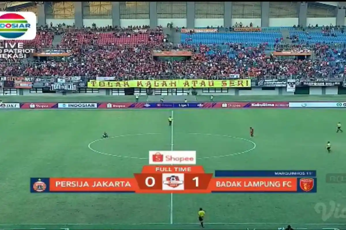 Badak Lampung Kalahkan Persija Jakarta 1-0