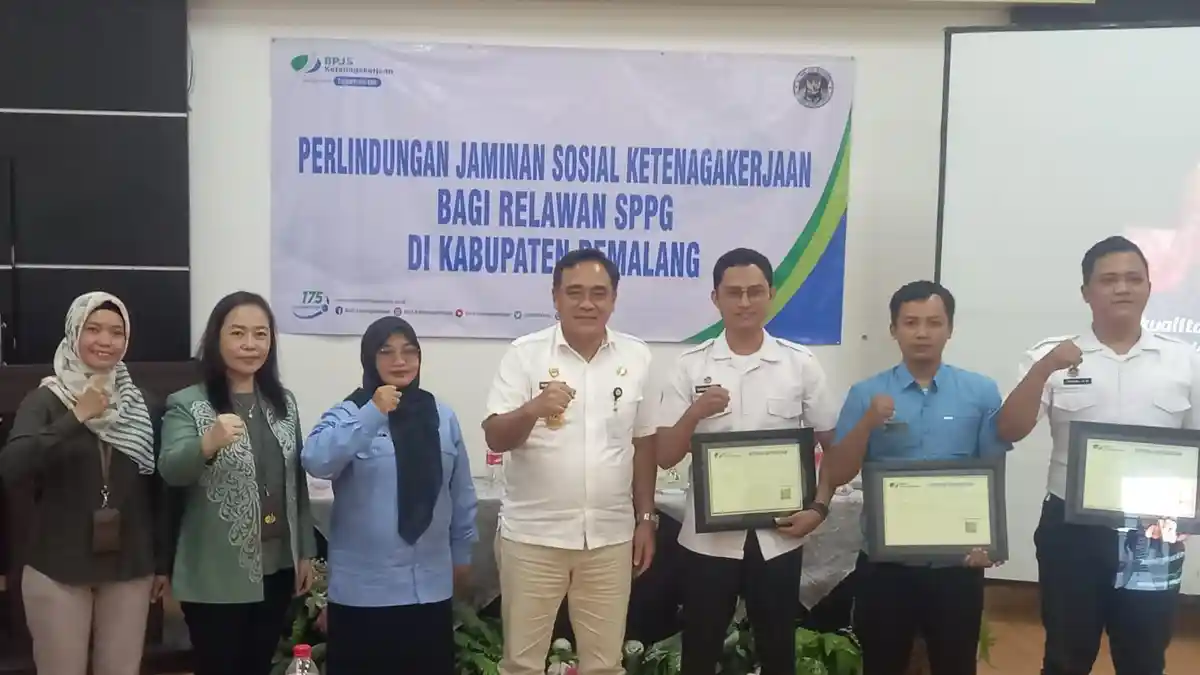 45 SPPG Pemalang Resmi Terdaftar BPJS Ketenagakerjaan, Relawan MBG Kini Punya Perlindungan Kerja