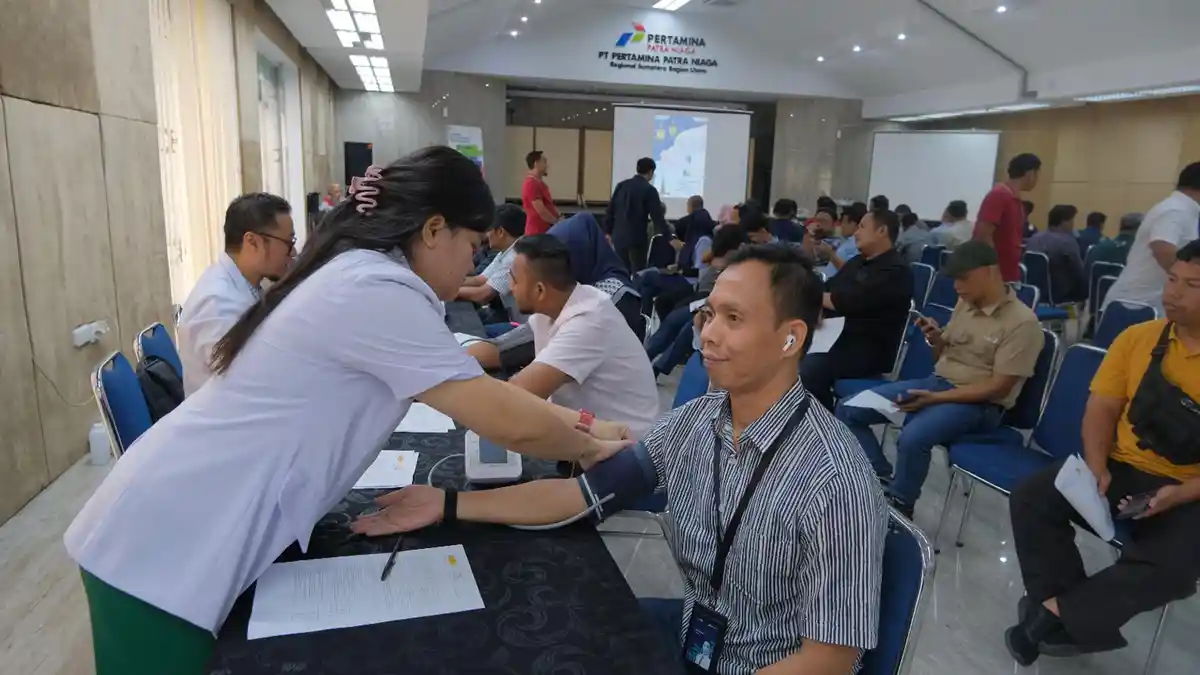 HUT RI ke-79, Pertamina Patra Niaga Regional Sumbagut Selenggarakan Kegiatan Donor Darah