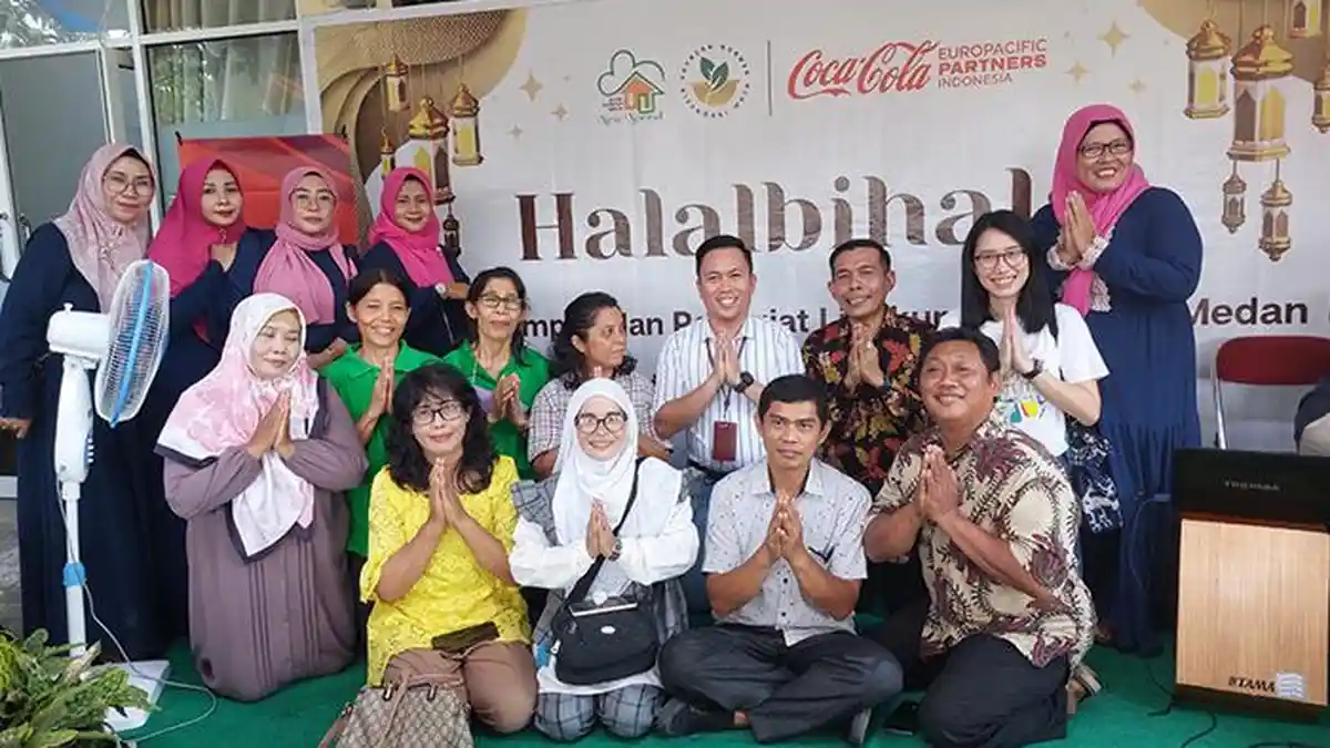 Suasana Lebaran, BSINN dan CCEP Indonesia Perkuat Hubungan Bank Sampah Melalui Kegiatan Halalbihalal