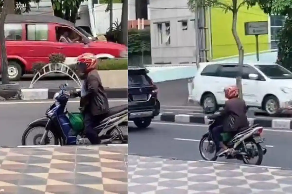 Terduga Pelaku Eksibisionisme Tertangkap Kamera di Depan Mall Gresik, Diburu Polisi