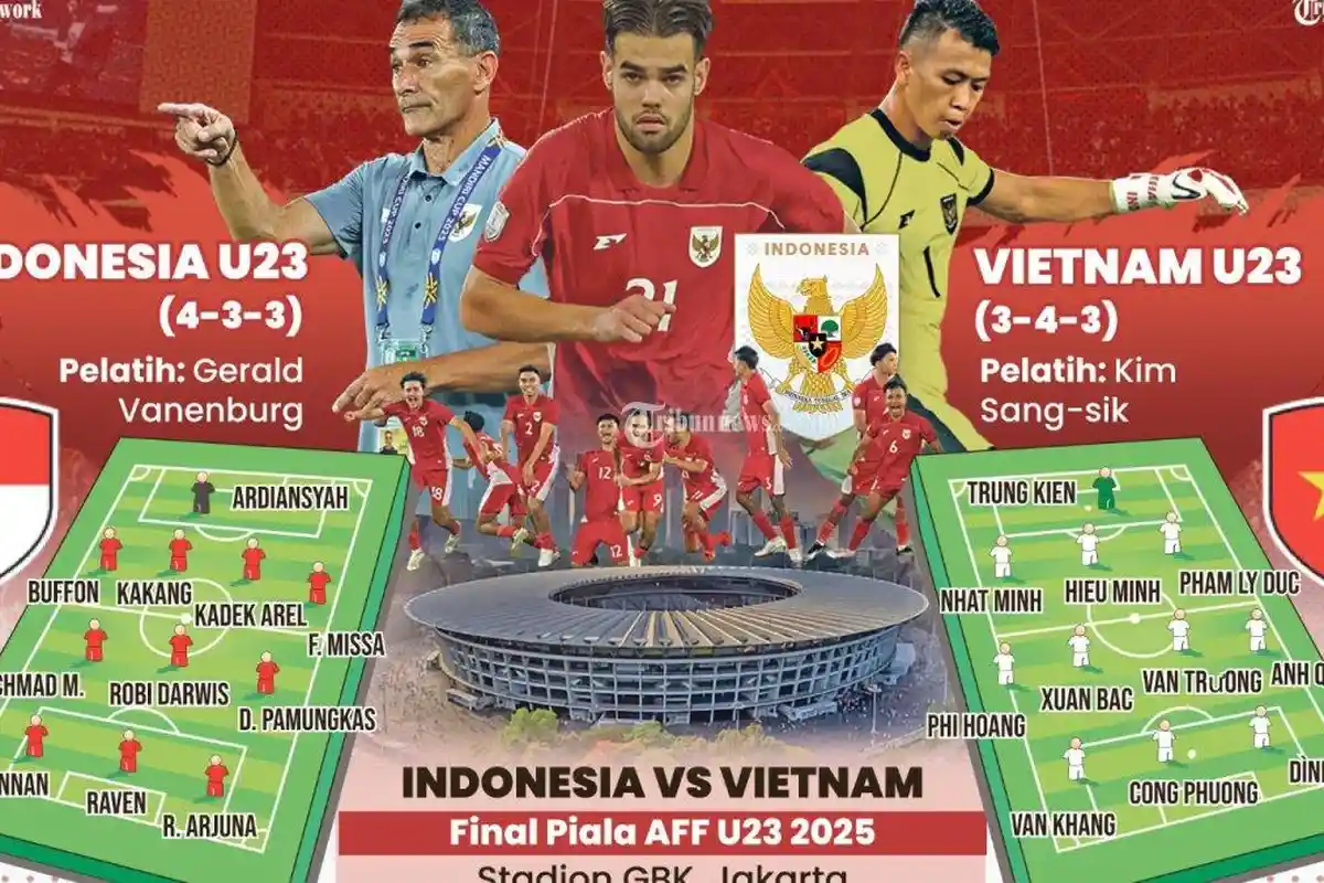 Link Live Streaming Timnas U23 Indonesia vs Vietnam di Final Piala AFF, Misi Balas Dendam