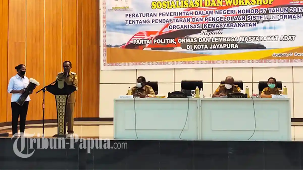 Pemkot Jayapura Gelar Sosialisasi dan Workshop Permendagri Soal Sistem Informasi Ormas  