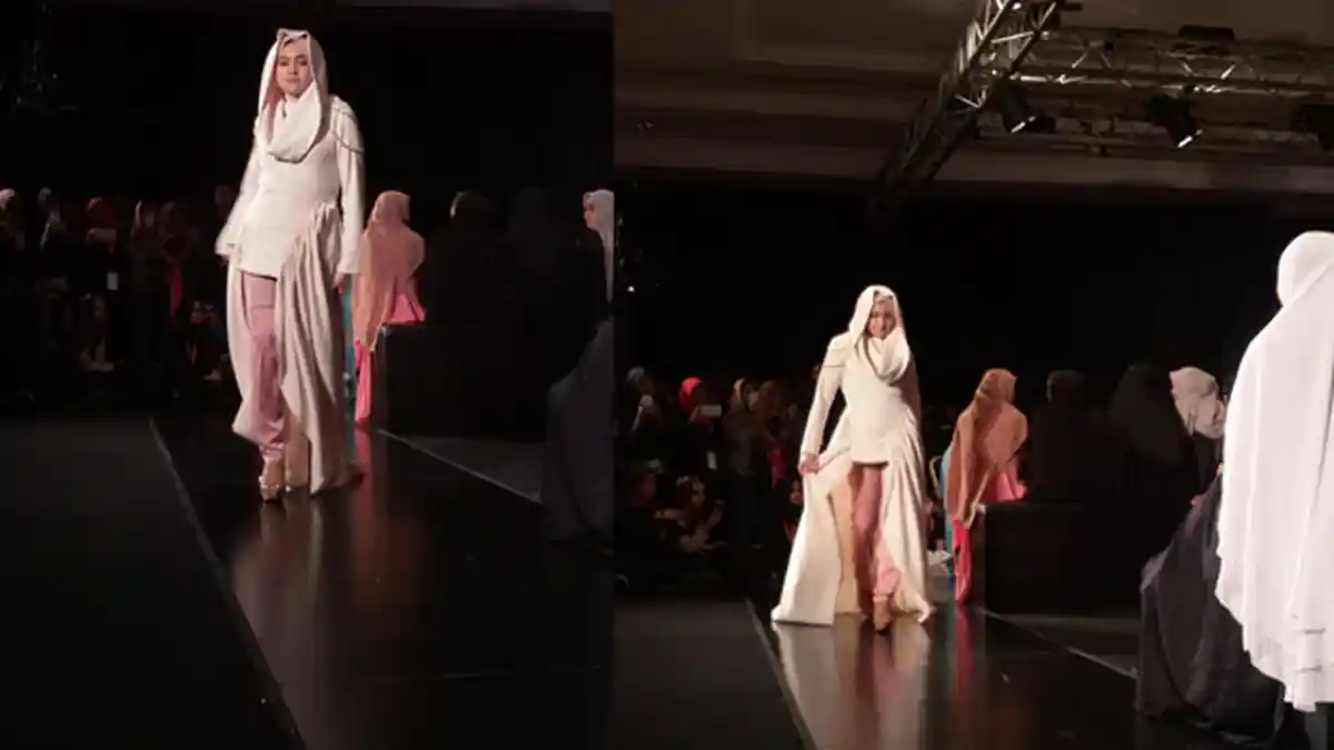 Mata Marshanda Tak Menatap ke Depan Saat Tampil Pakai Jilbab