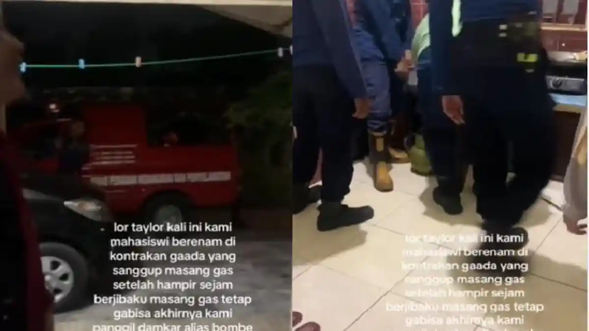 Kocak! 6 Mahasiswi Panggil Damkar ke Kos-kosan Hanya untuk Pasang Gas, Netizen: Lebay Cok