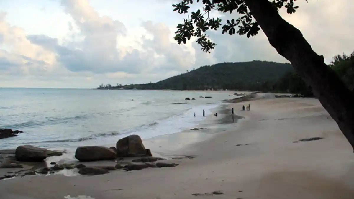 Menikmati Keindahan Gerhana Matahari di Pantai Tanjung Pesona Berpasir Putih