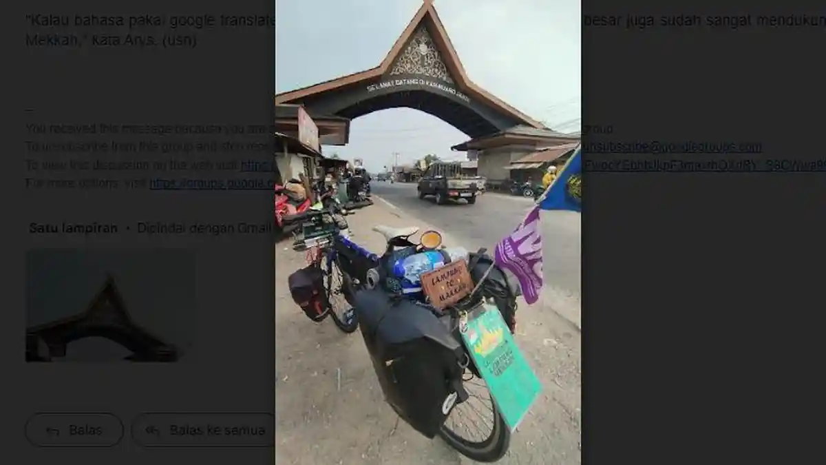 Modal Sepeda Federal, Pria Lampung Nekat Tempuh Perjalanan Menuju Makkah demi Bisa Ibadah Haji