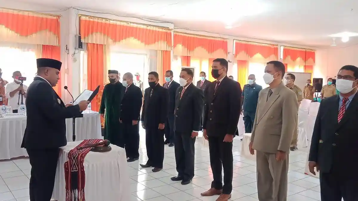 Enam Pejabat Eselon II Dilantik, Wabup Flotim : Harus Punya Budaya Malu