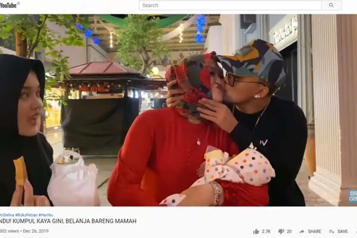 Penampilan Lina Mantan Istri Sule Gendong Bayi, Rizky Febian Beri Perlakuan Manis ke Adik Barunya