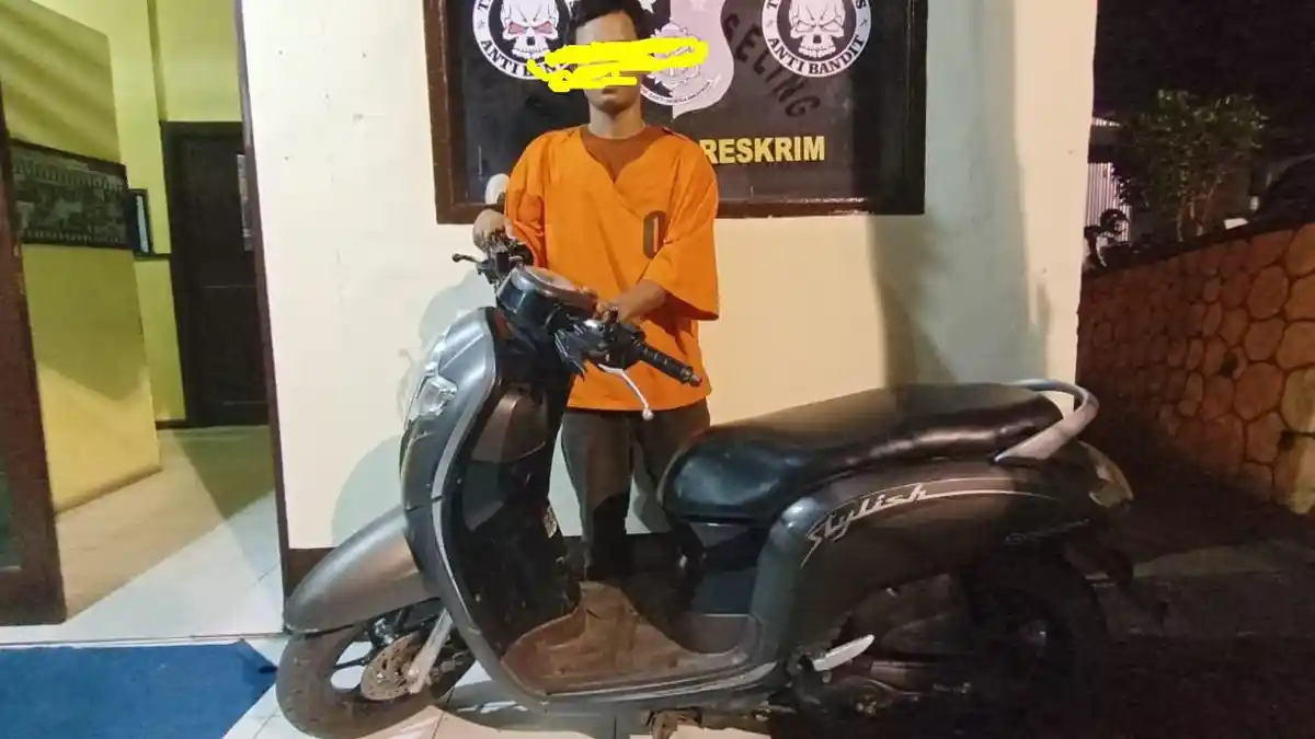 Pencuri Scopy di Bandar Tinggi Sigmbal Ditangkap Tim Walet Reskrim Polres Padangsidimpuan