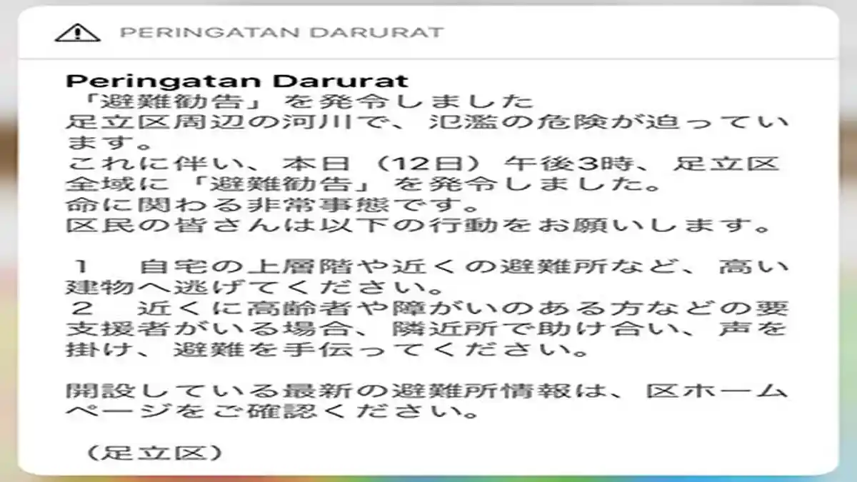 Peringatan Darurat Akibat Taifun di Jepang: Warga Diminta Mengungsi