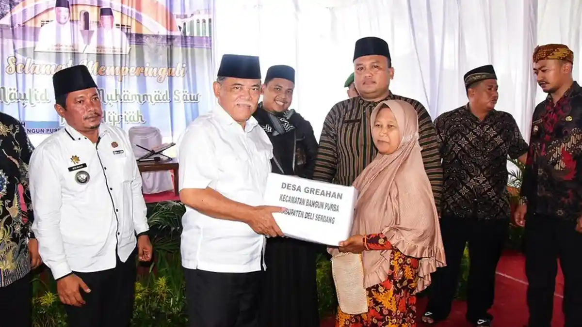 Wakil Bupati Deliserdang Ali Yusuf Hadiri Maulid Nabi Muhammad di Desa Batu Sigingging