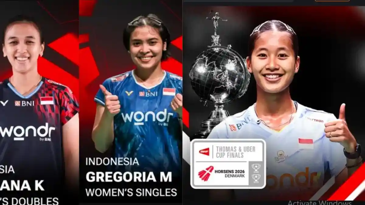 Cara Nonton Live Streaming Indonesia vs Denmark Babak 8 Besar Uber Cup 2026 Jam 23.00 WIB