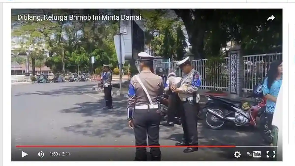 Ditilang, Keluarga Brimob Minta STNK Dikembalikan