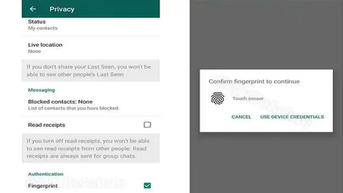 Cara Setting (Pengaturan) Kunci Percakapan WhatsApp dengan Sidik Jari, Fitur Baru