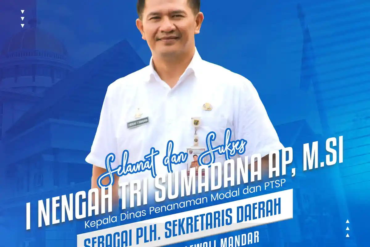 Andi Bebas Mundur dari Jabatan Sekda Polman, I Nengah Sumadana Plh