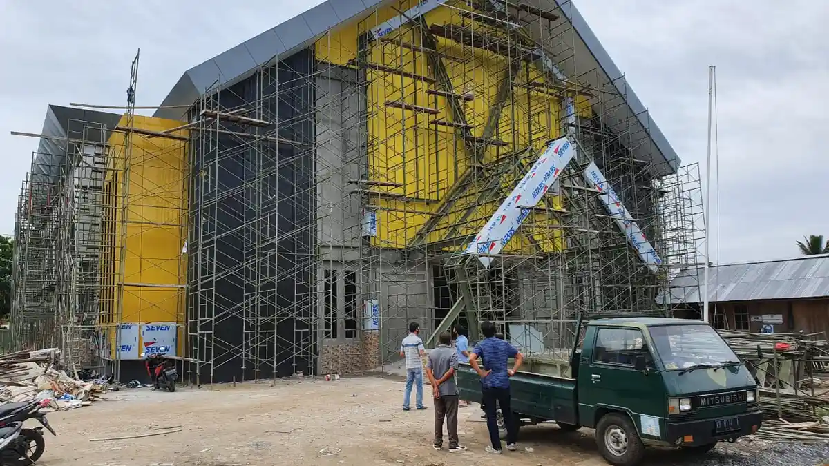 Proses Pembangunan Dua Gedung Utama UPB Pontianak Mencapai 80 Persen