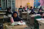 Sambut PTM, Murid SD Negeri 013 Balikpapan Padati Sekolah