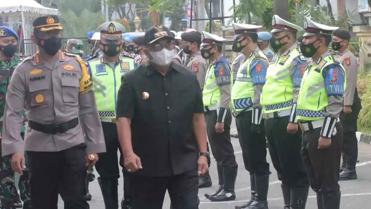 Polresta Balikpapan Apel Gelar Pasukan, Tekankan Keselamatan Berlalulintas, Bersamaan dengan Polda