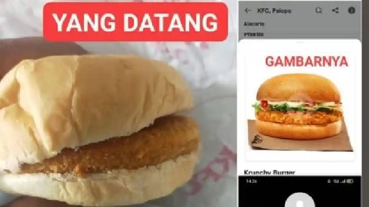 Burger Pesanannya Kurang Selada & Berbeda dengan di Foto Menu, Pria Sulawesi Ini Akan Tuntut KFC